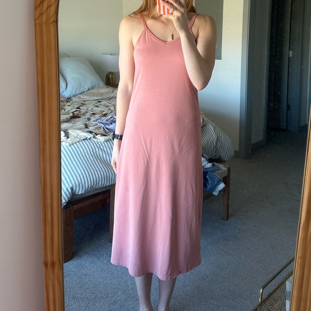 Double Zero Blush Pink Midi Dress